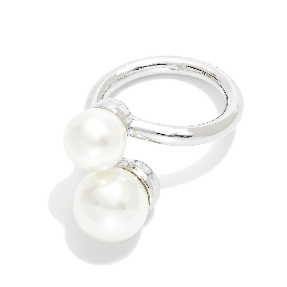 Do Everything In Love Wrap Scarf Ring Featuring Pearls