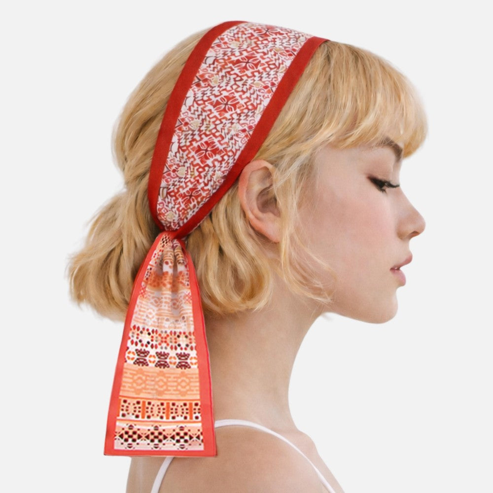 Do Everything In Love Double Sided Aztec Print Skinny Scarf