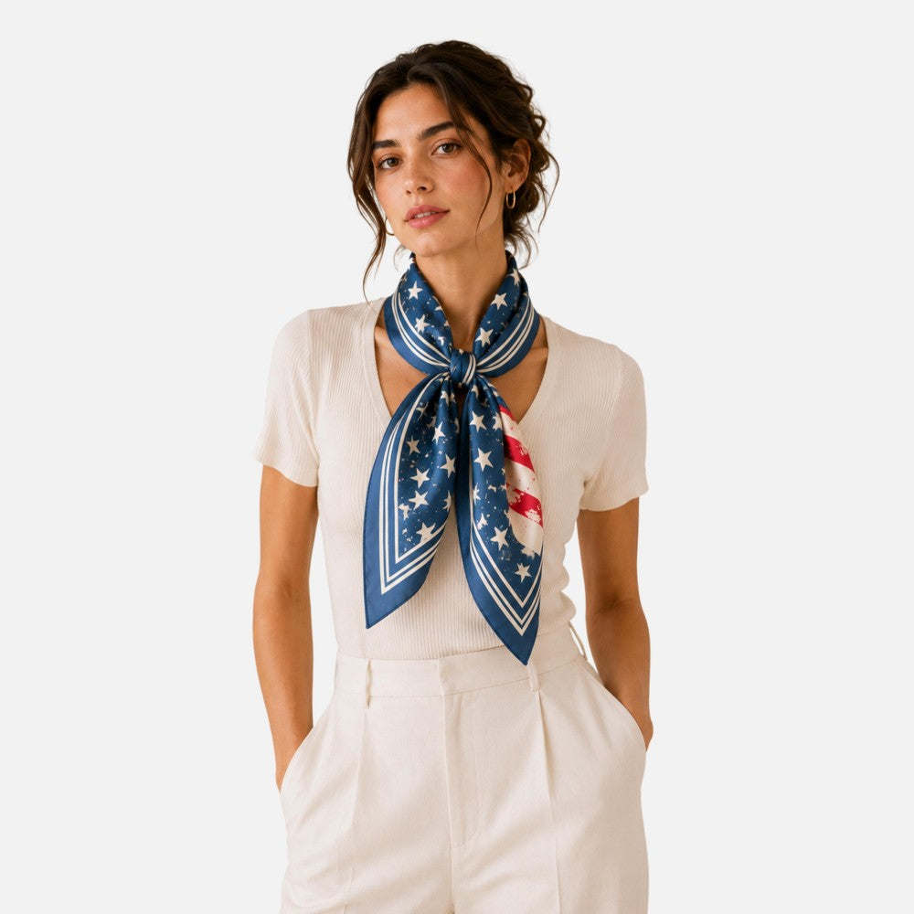 Americana Print Bandana Scarf