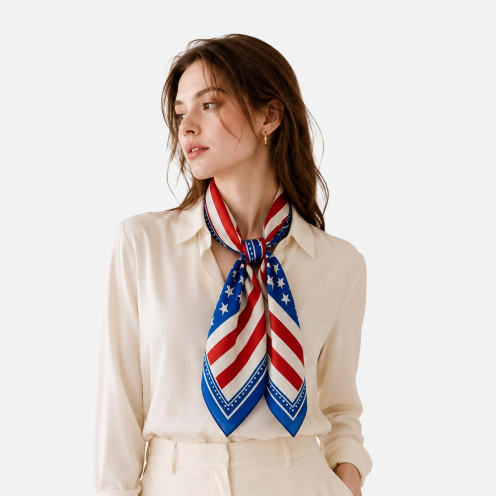 Flag Print Bandana Scarf