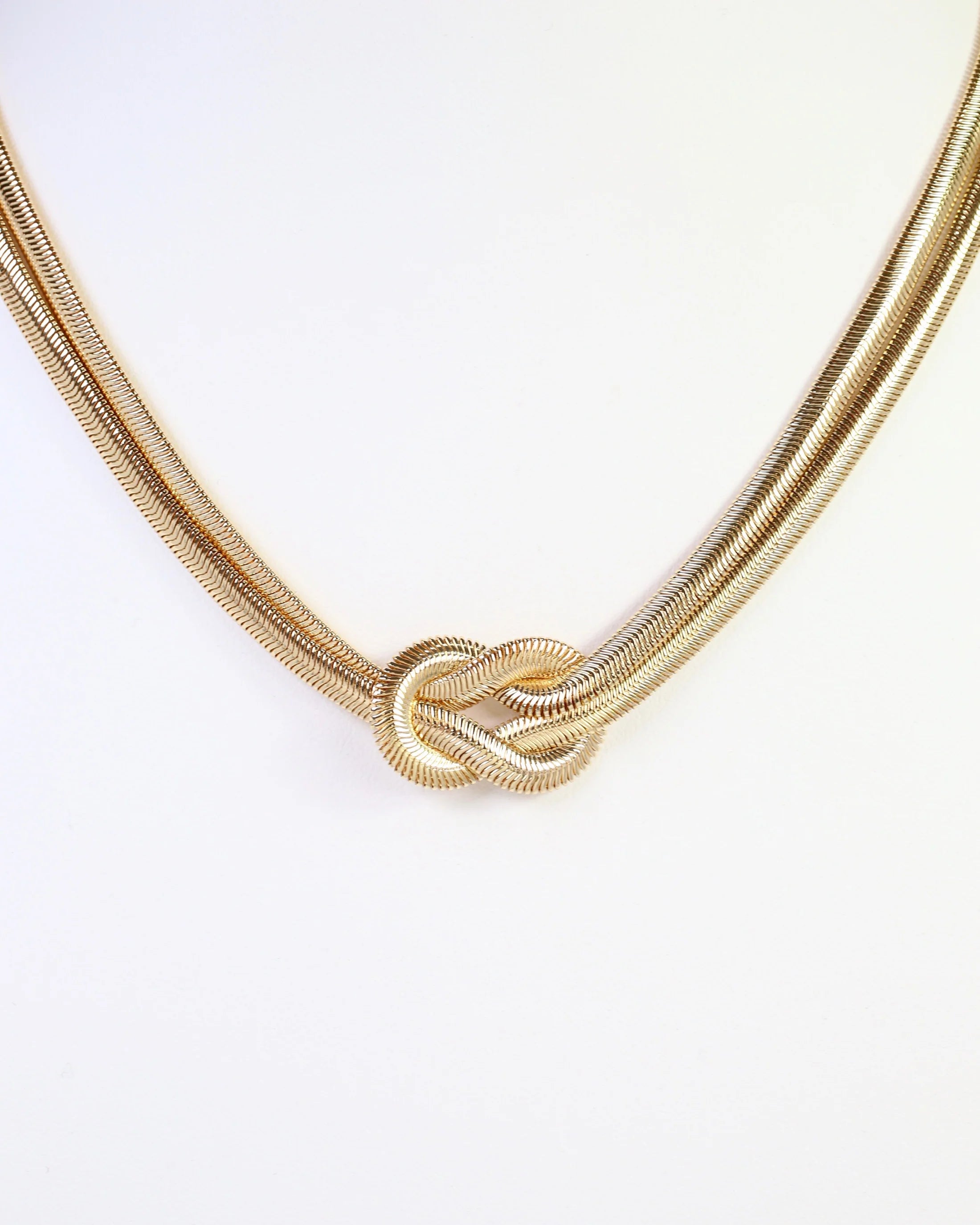 Mineola layered Knot Chain Necklace