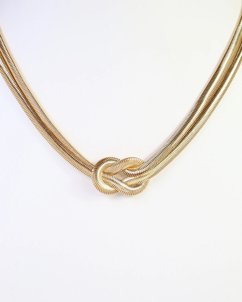 Mineola layered Knot Chain Necklace