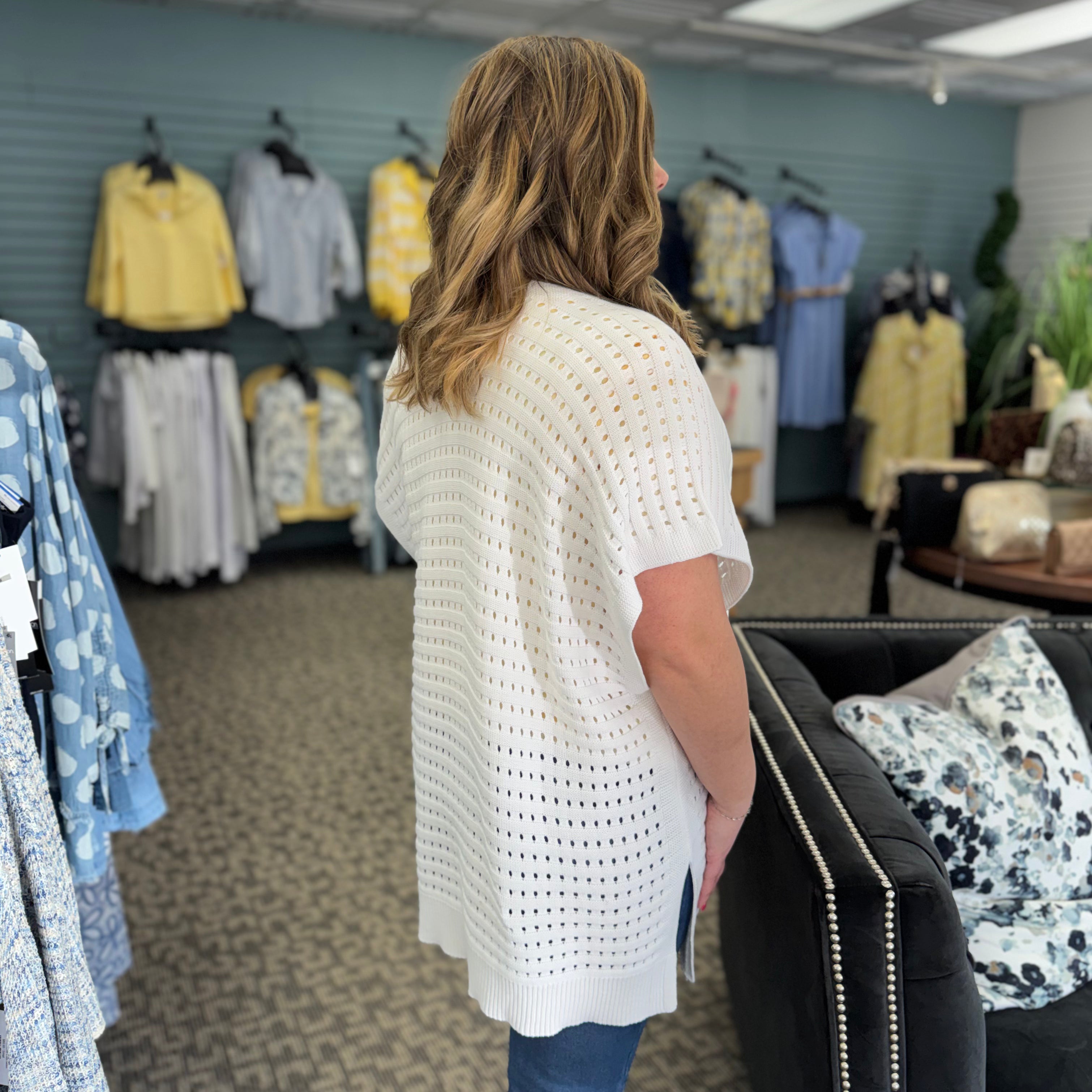 Sleeveless Open Front Sweater Cardigan