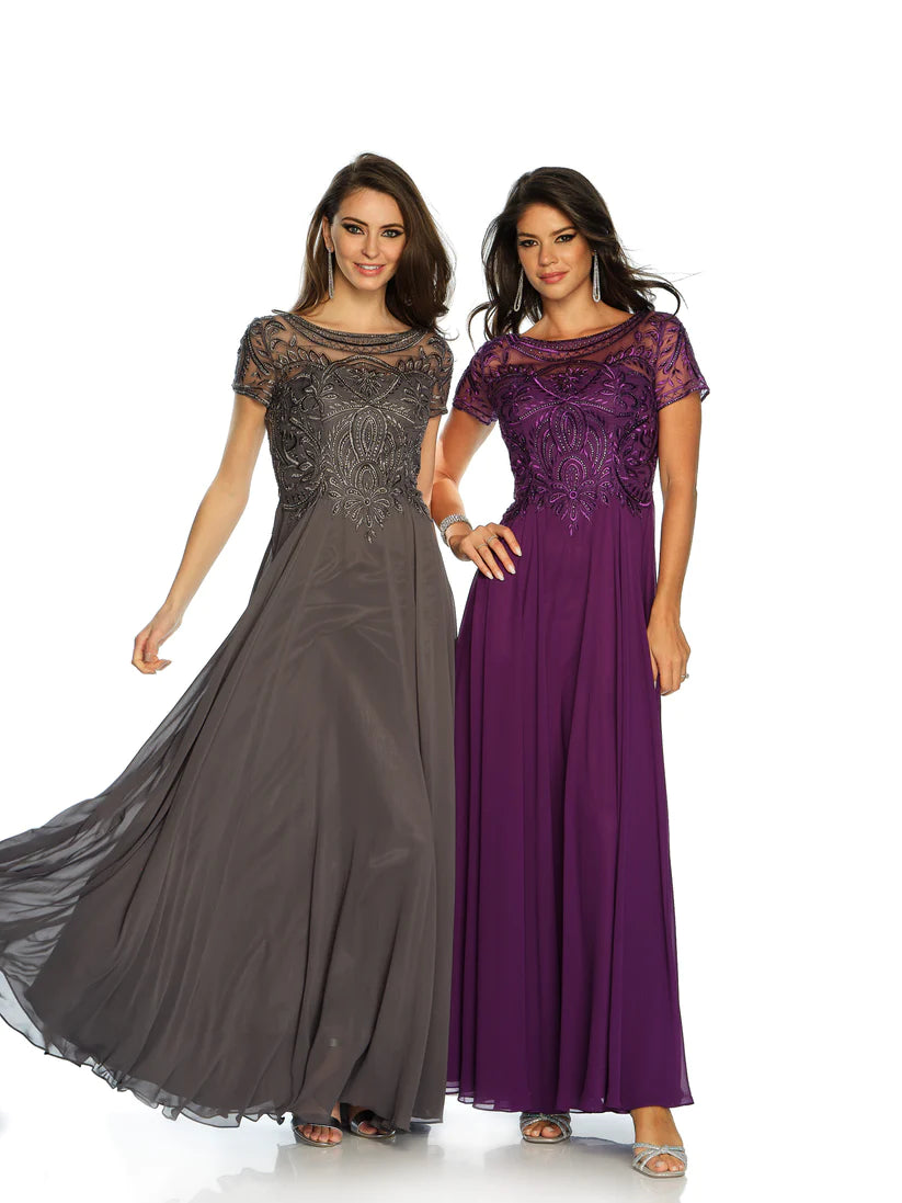 Boat Neck Short Sleeve Dress