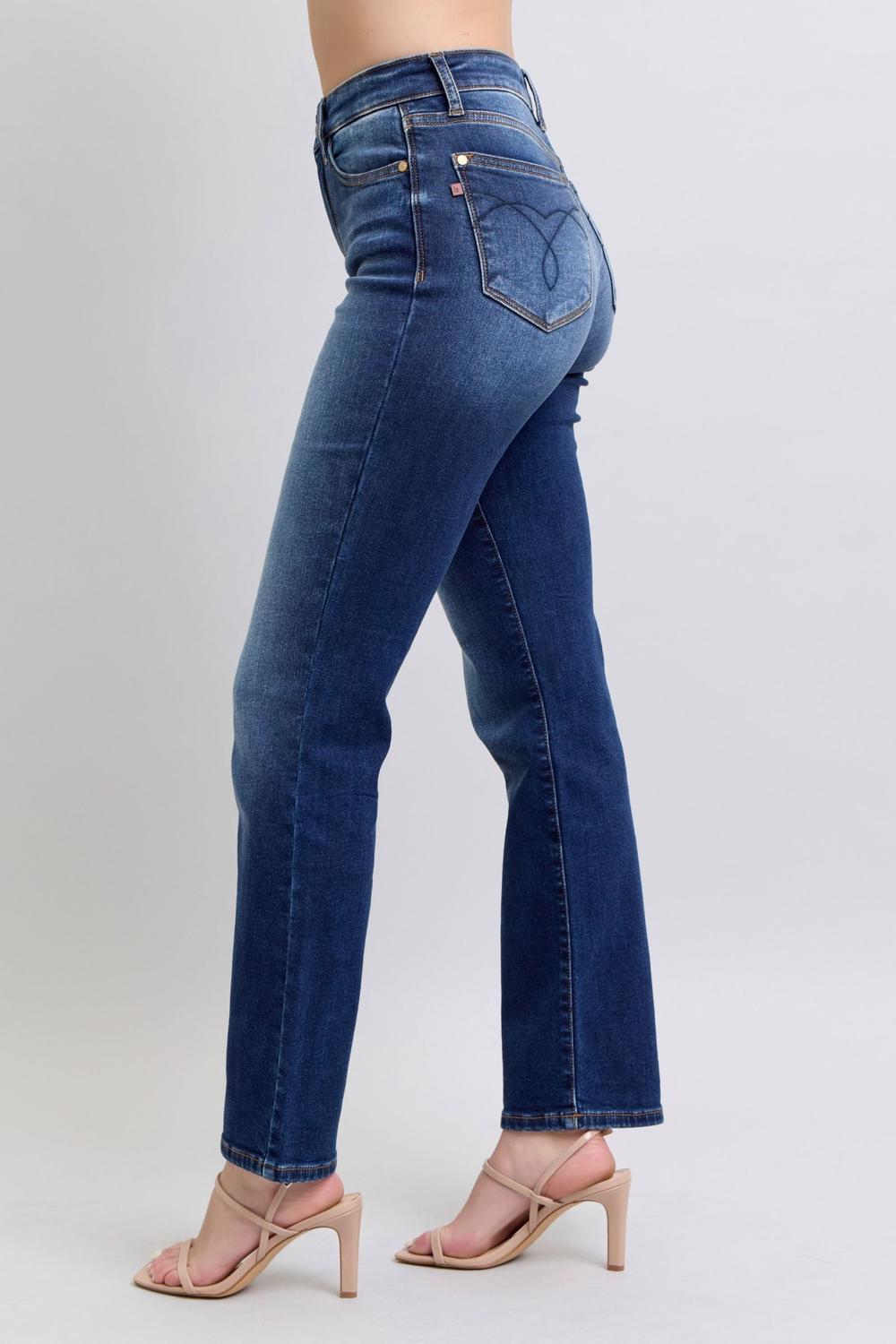 Vintage Wash Thermal Straight Jean