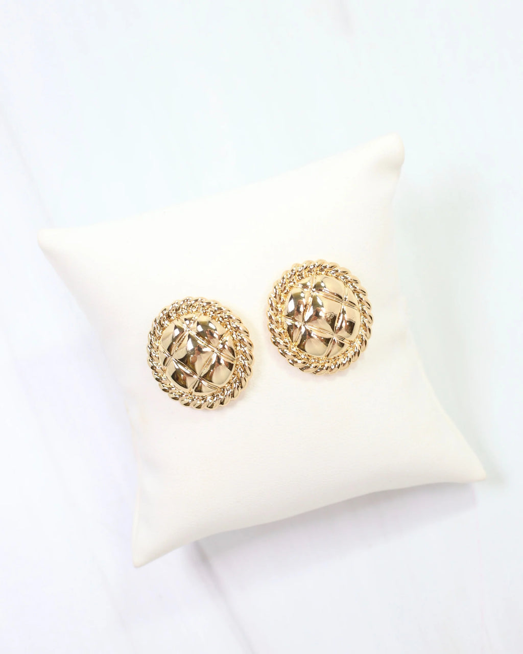 Carmel Textured Stud Earrings