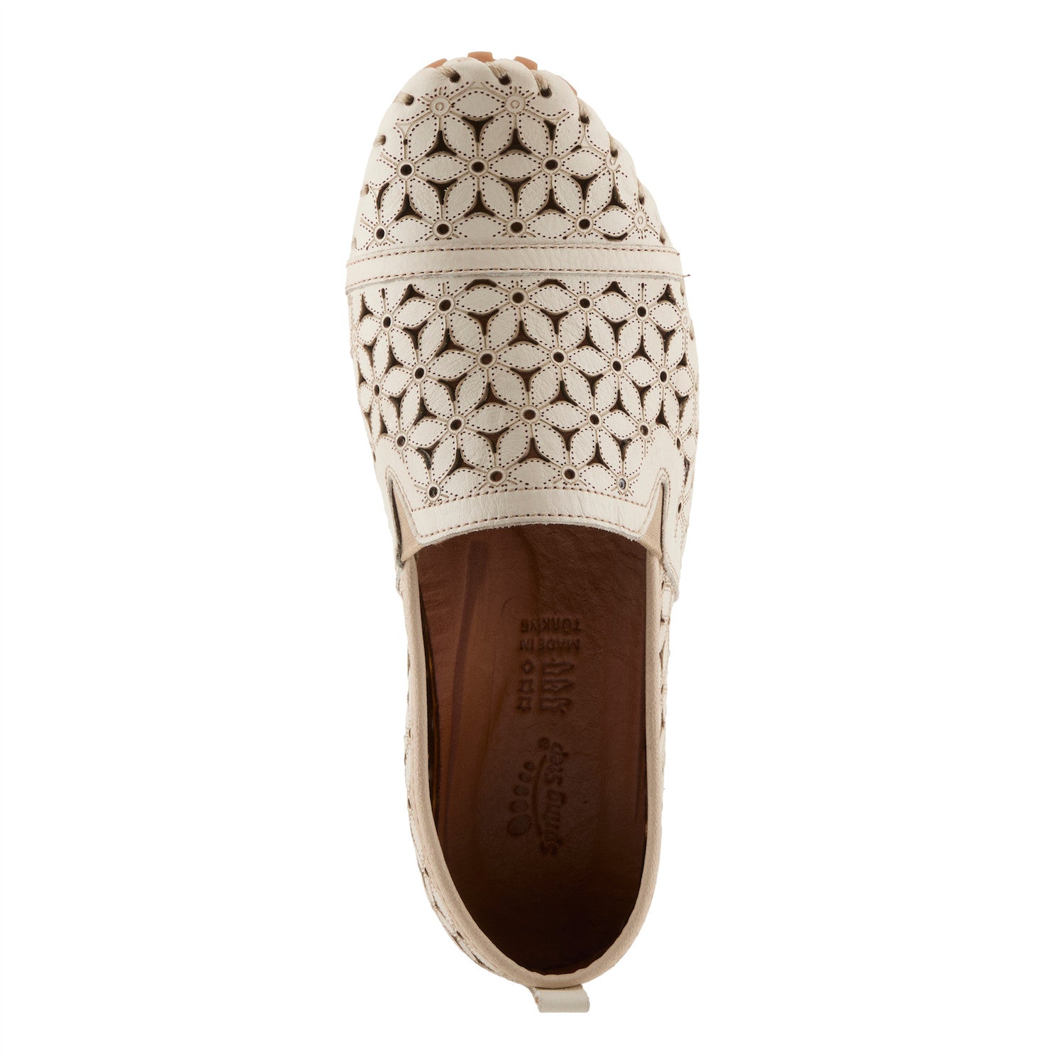 Spring Step FlowerFlow Leather Loafer with Floral Cutout