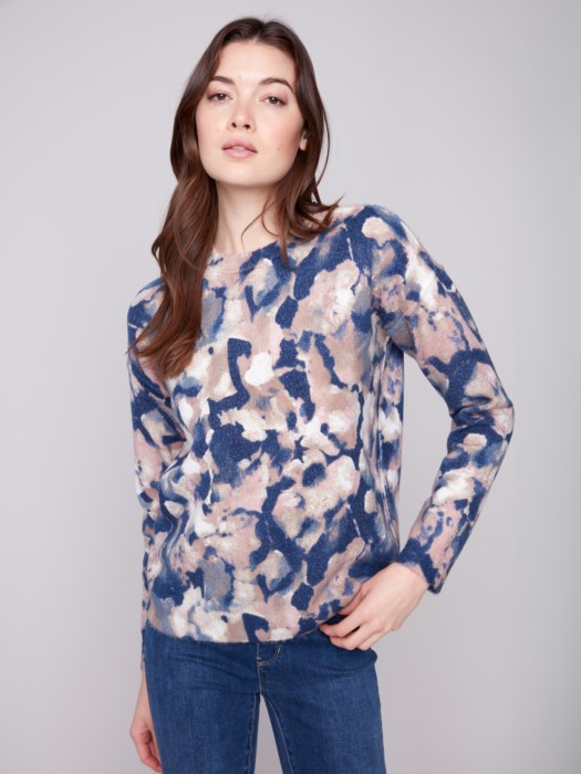 C2546RR Reversible Printed Sweater
