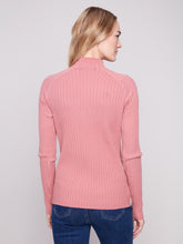 Load image into Gallery viewer, C2754R Ribbed Knit Mock Neck Sweater
