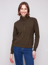 Load image into Gallery viewer, C2939 Textured Cowl Neck Knit Sweater
