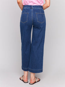 C5538R Stretch Denim Flare Leg Pant