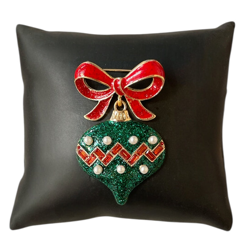 CHRISTMAS ORNAMENT PIN BROOCH