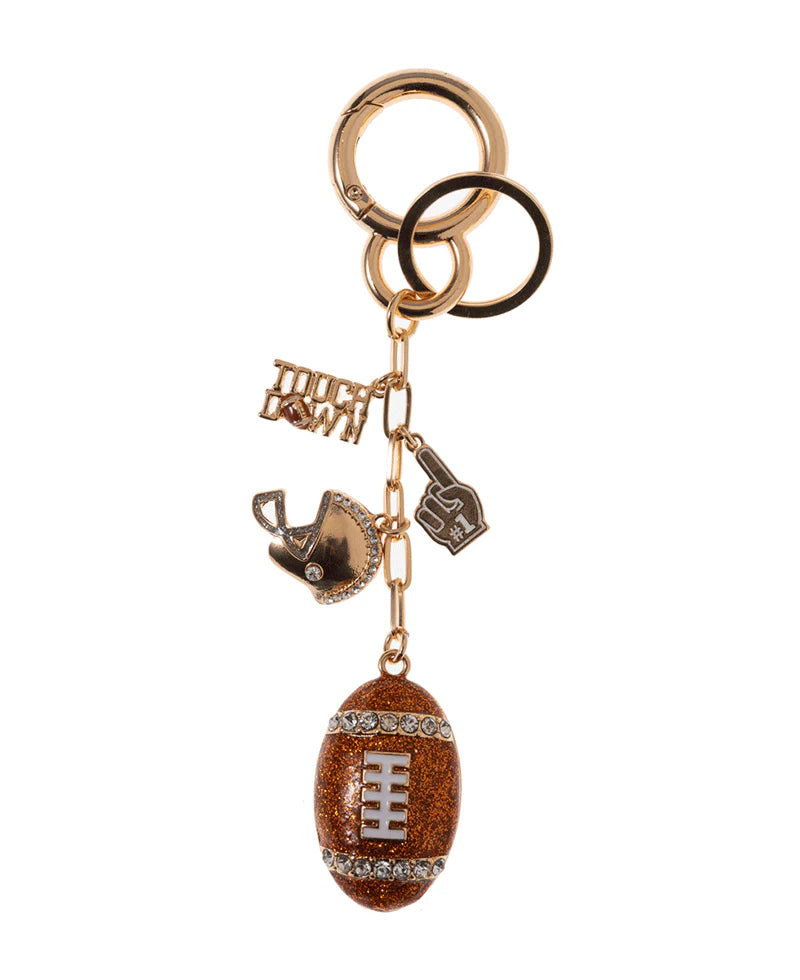 Puffed Football Keychain
