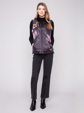 Load image into Gallery viewer, C6374P Reversible Quilted Faux Fur Vest
