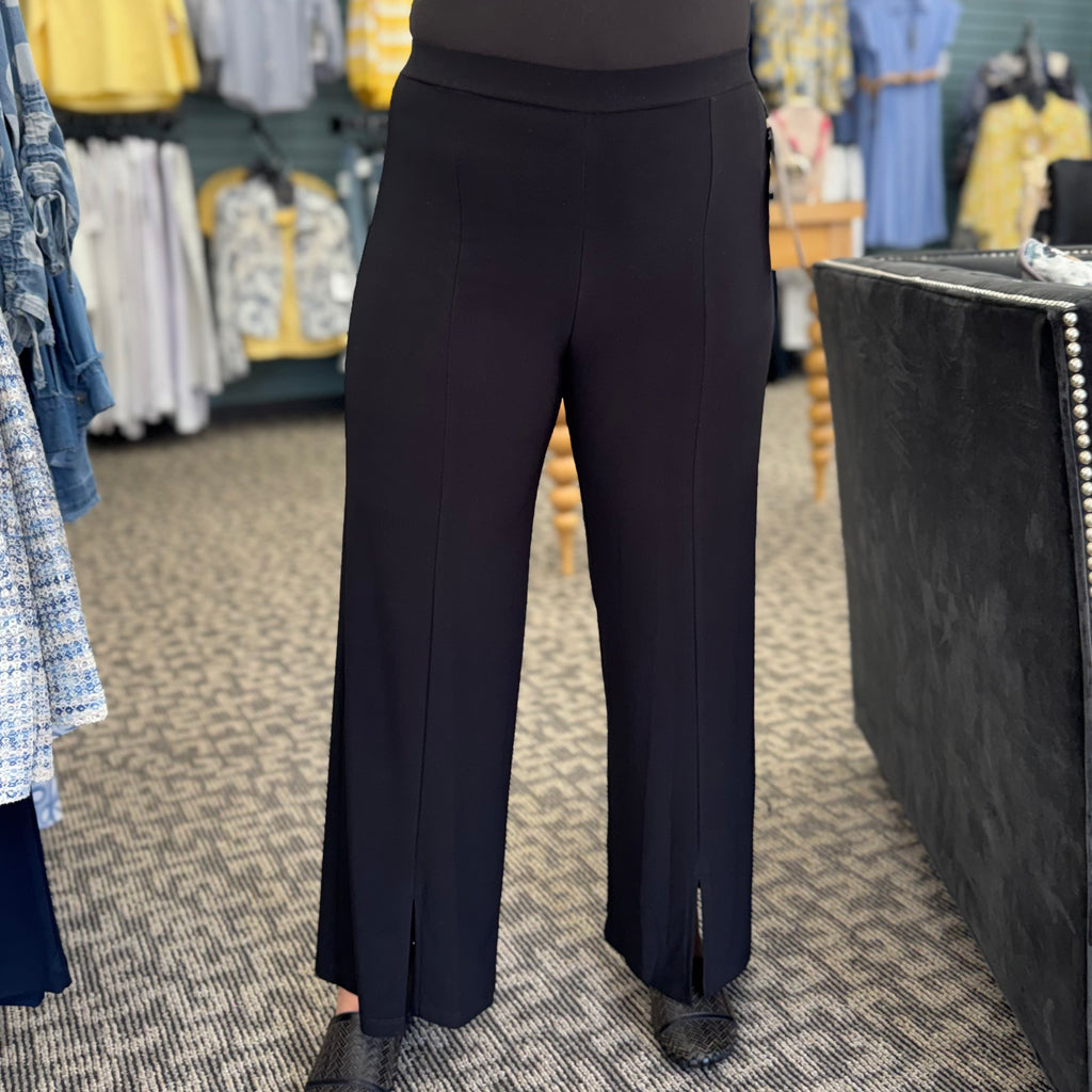 Relaxed Kick Front Slit Ankle Pant