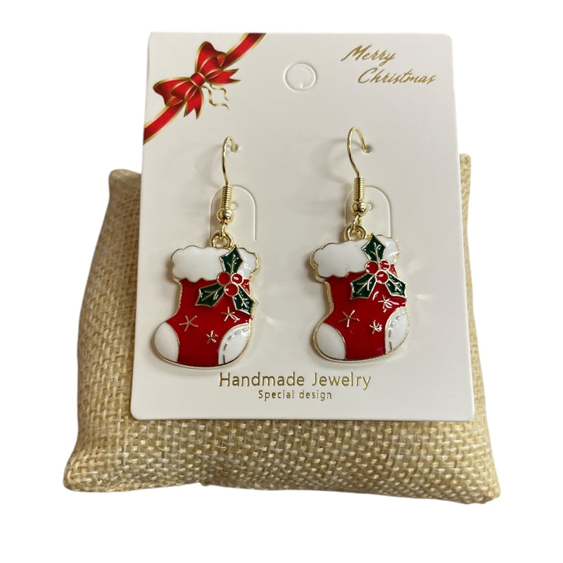 Stocking Dangle Earrings