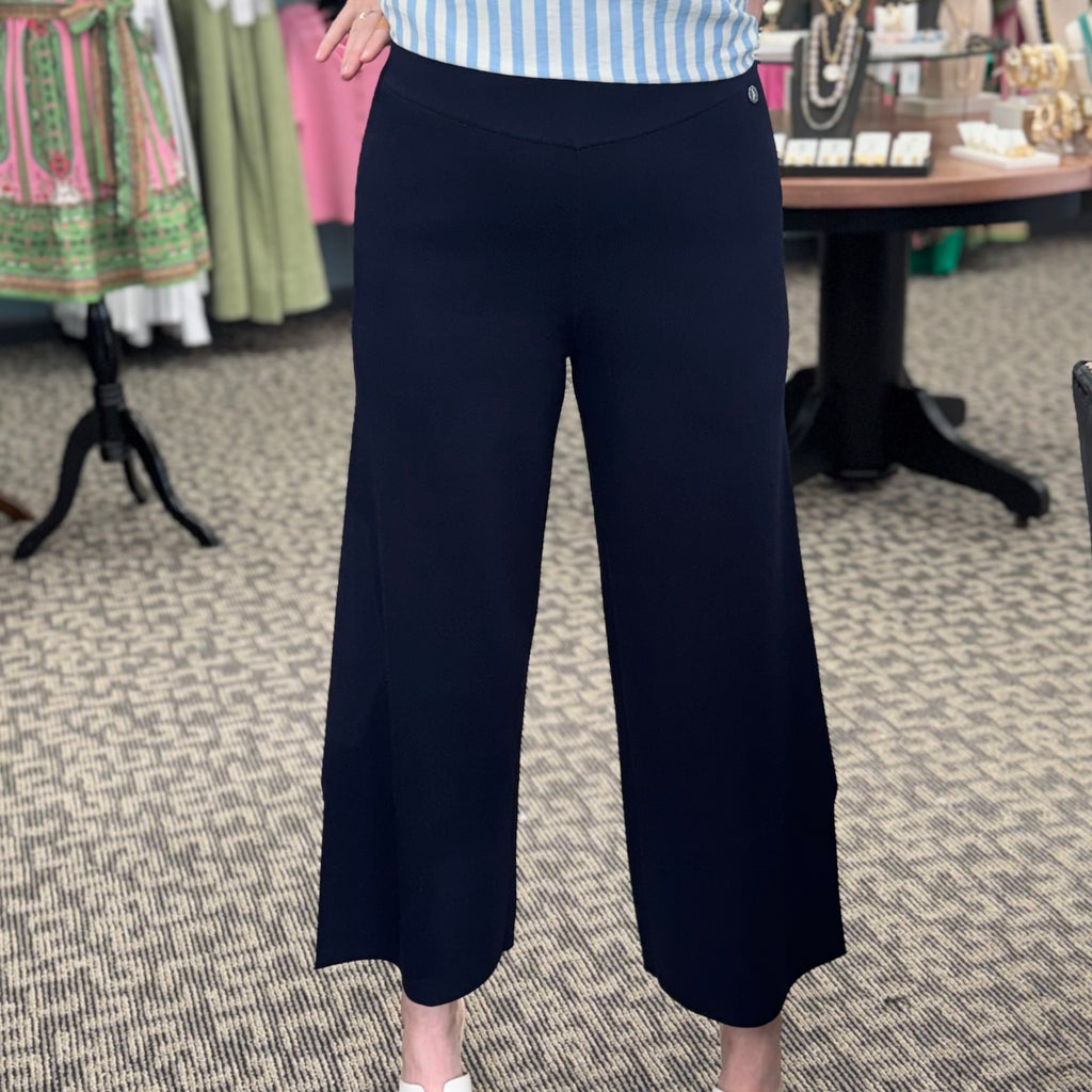 Viscose Blend Culotte Pants