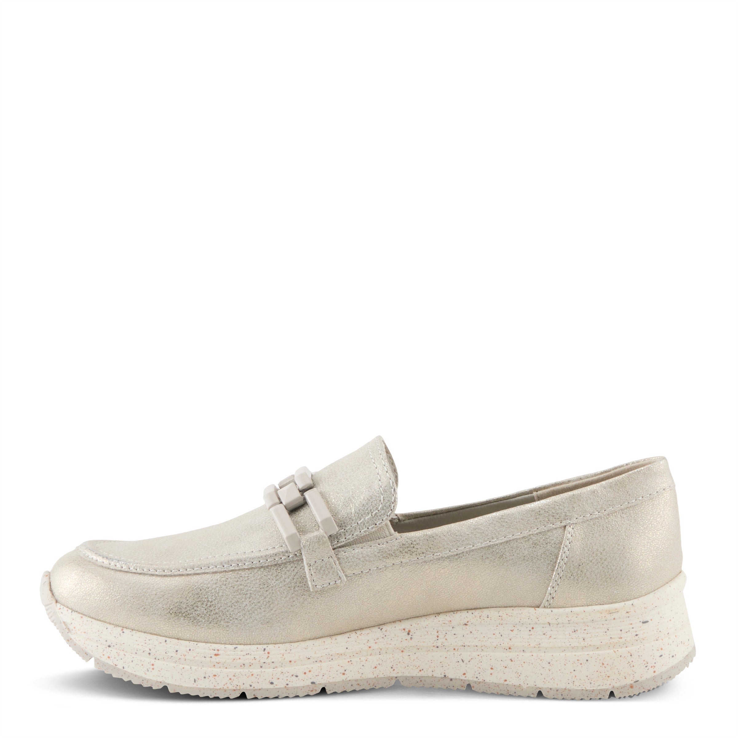Patrizia Demonte Sport-Inspired Wedge Loafer