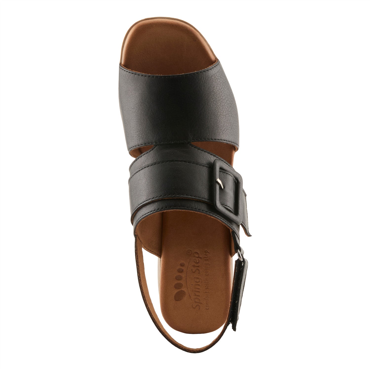 Acoliana Leather Sandal with Oversized Buckle