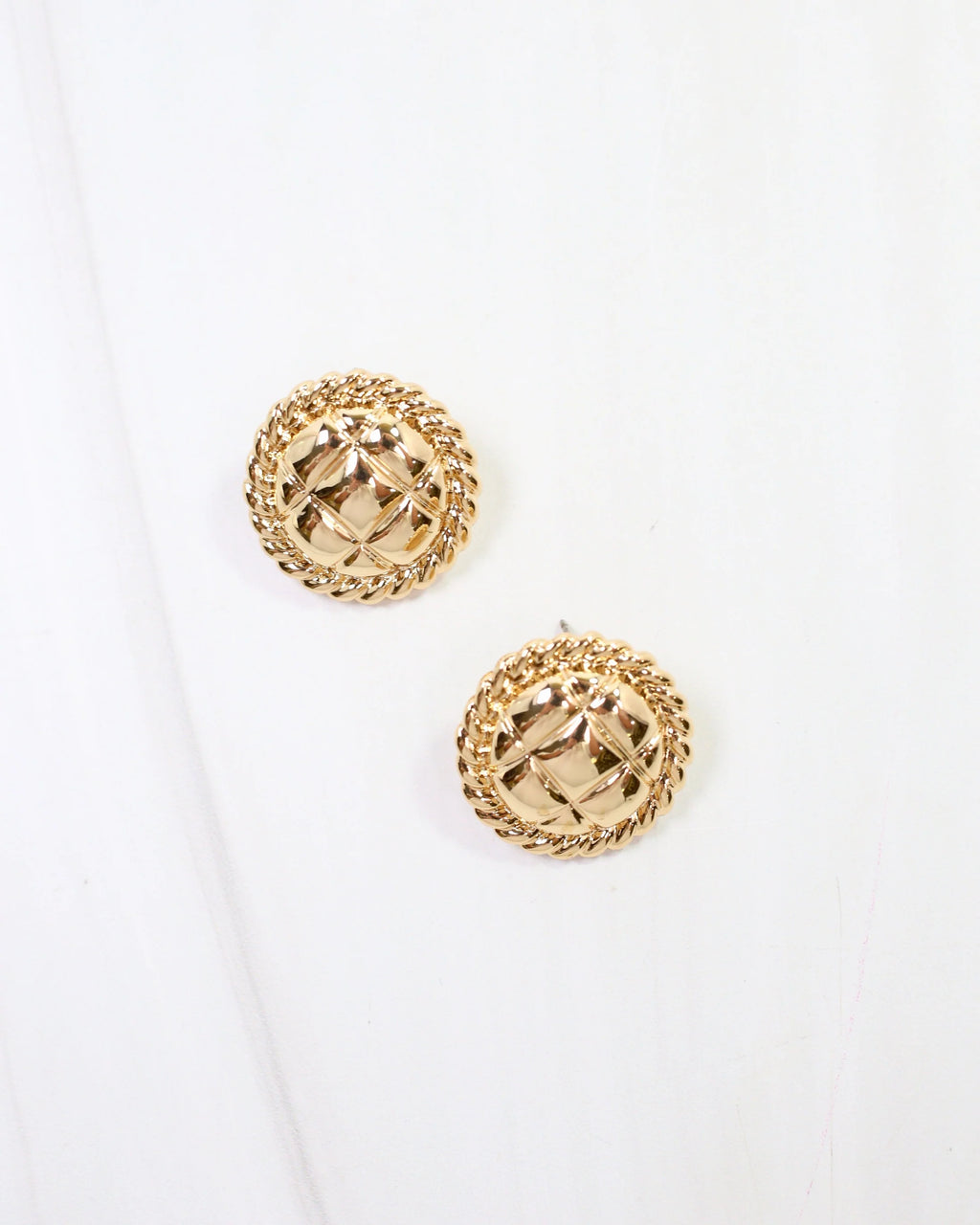 Carmel Textured Stud Earrings