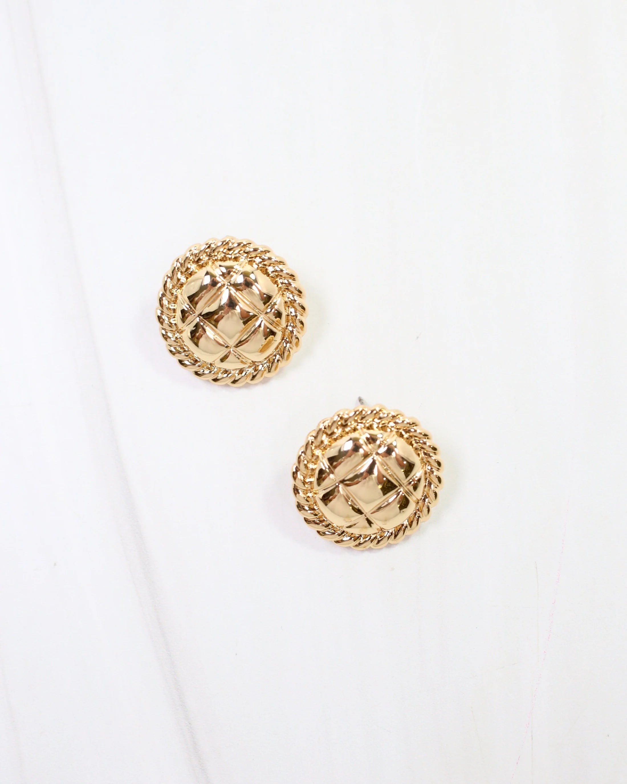 Carmel Textured Stud Earrings