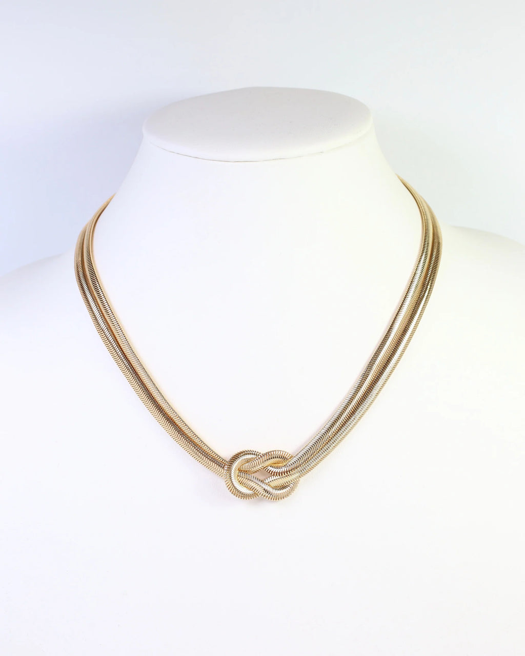 Mineola layered Knot Chain Necklace