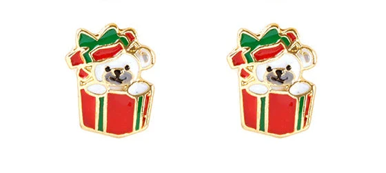 Christmas Gift Box Earrings