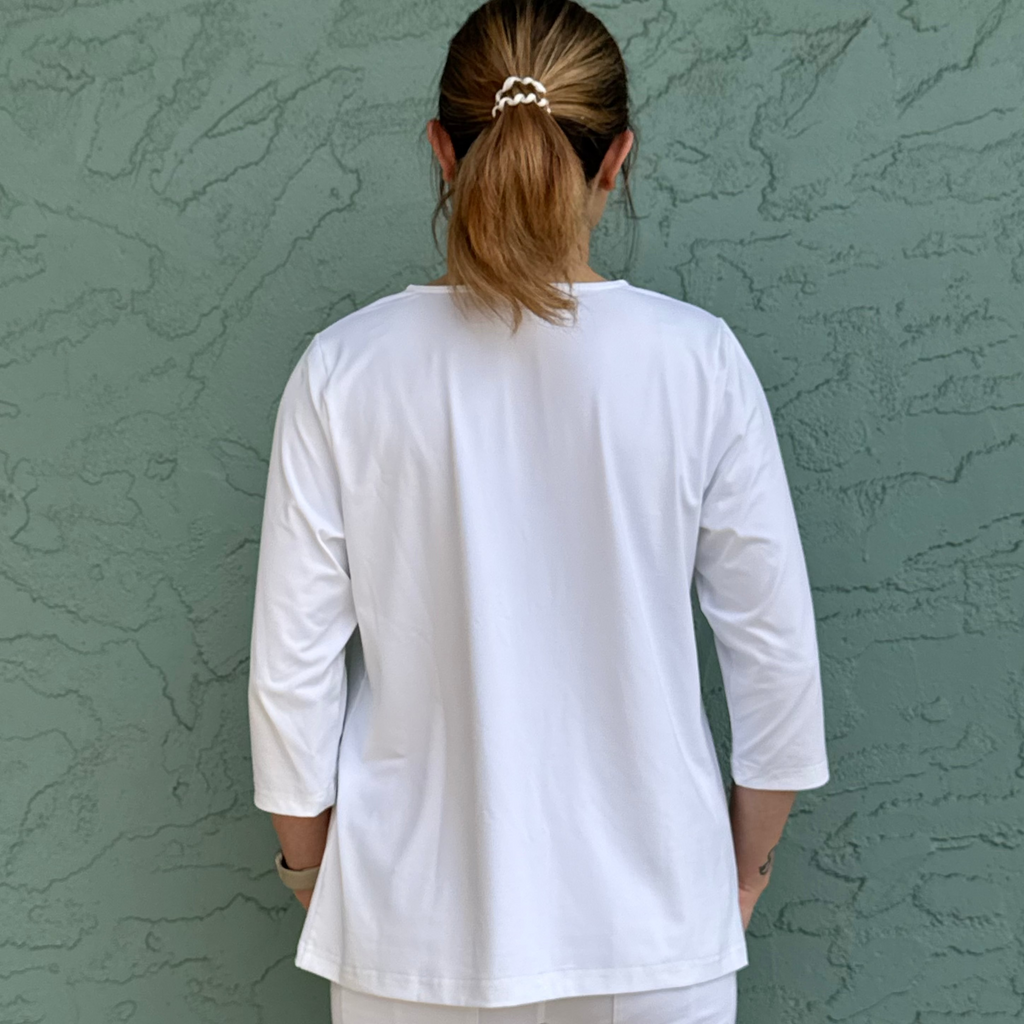 3/4 Sleeve V-Neck Top