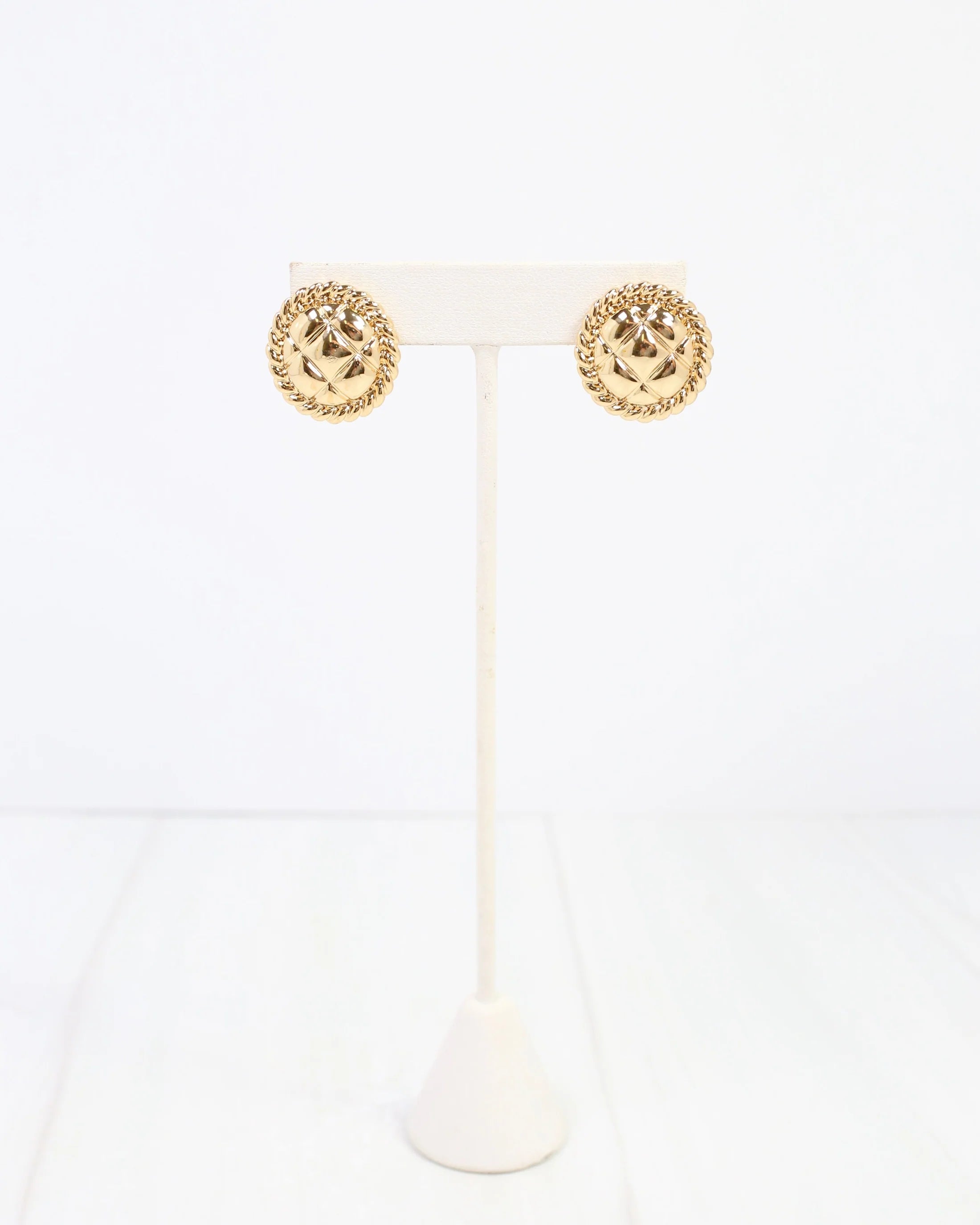 Carmel Textured Stud Earrings