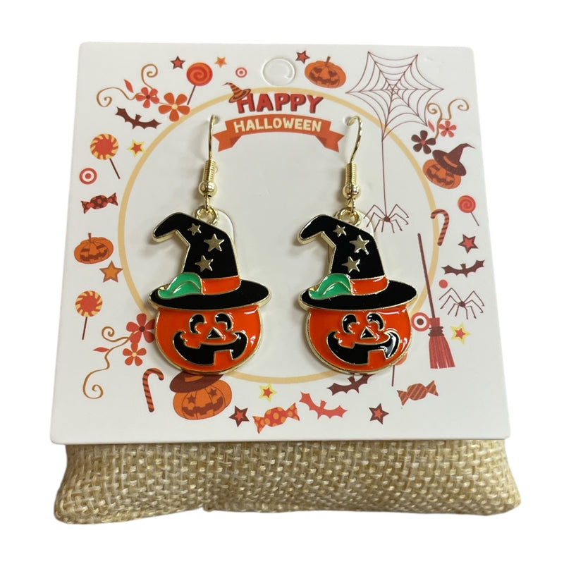 Pumpkin with Witch Hat