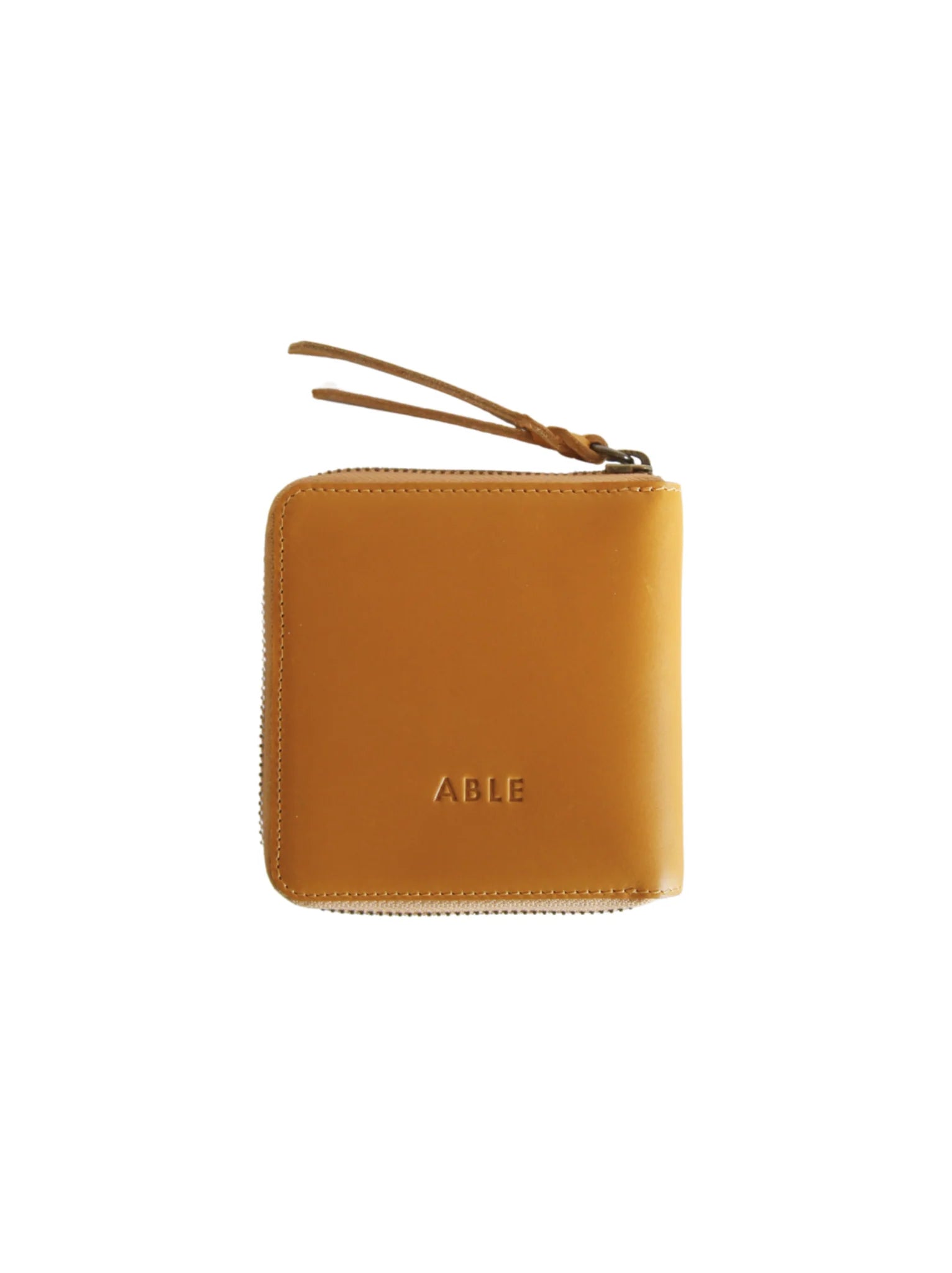 Mini Zip Around Leather Wallet