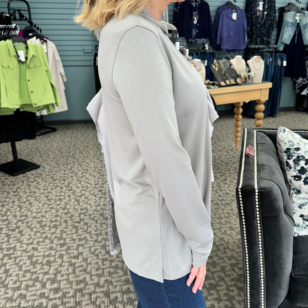 Long Sleeve Mock Neck Top