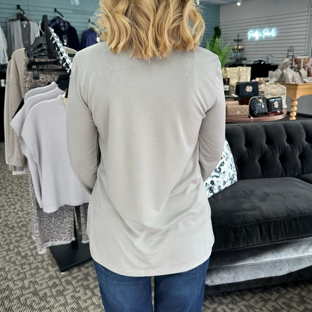 Long Sleeve Mock Neck Top