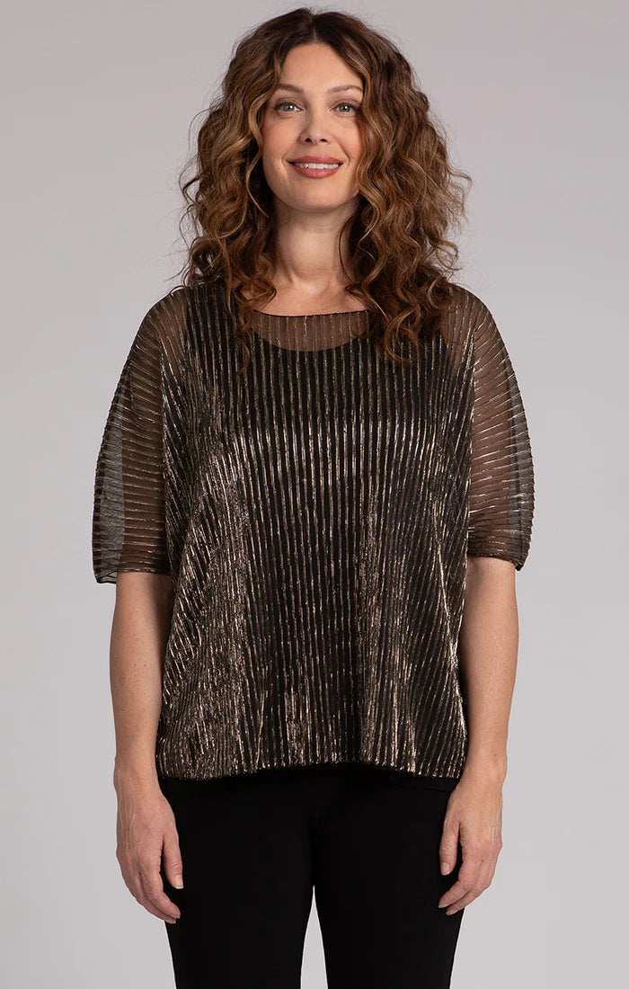 Pleated Mesh Nu Clip Top