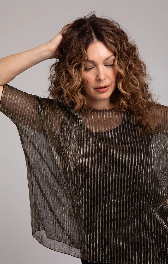 Pleated Mesh Nu Clip Top