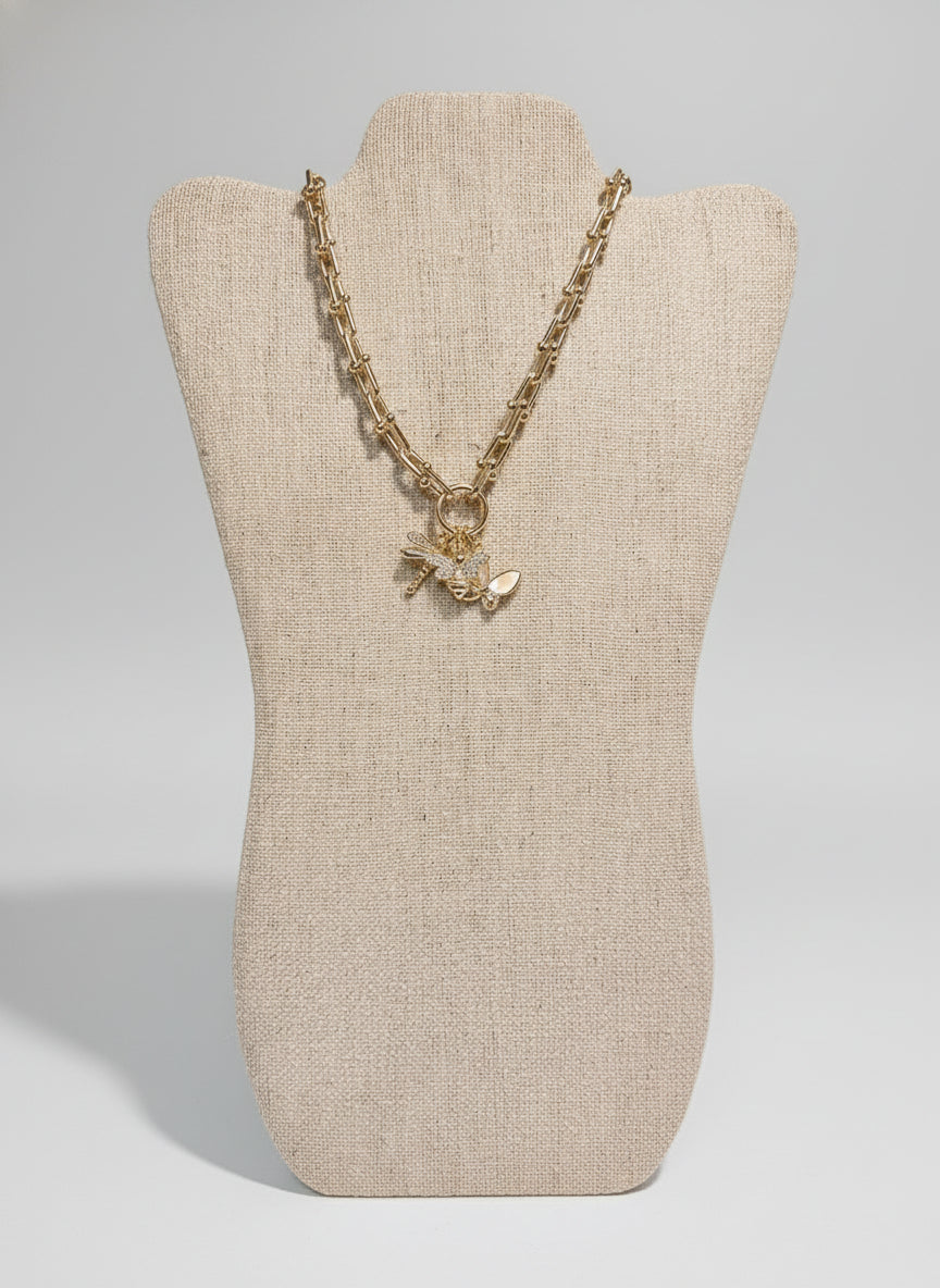 Short Chain Necklace with Charms