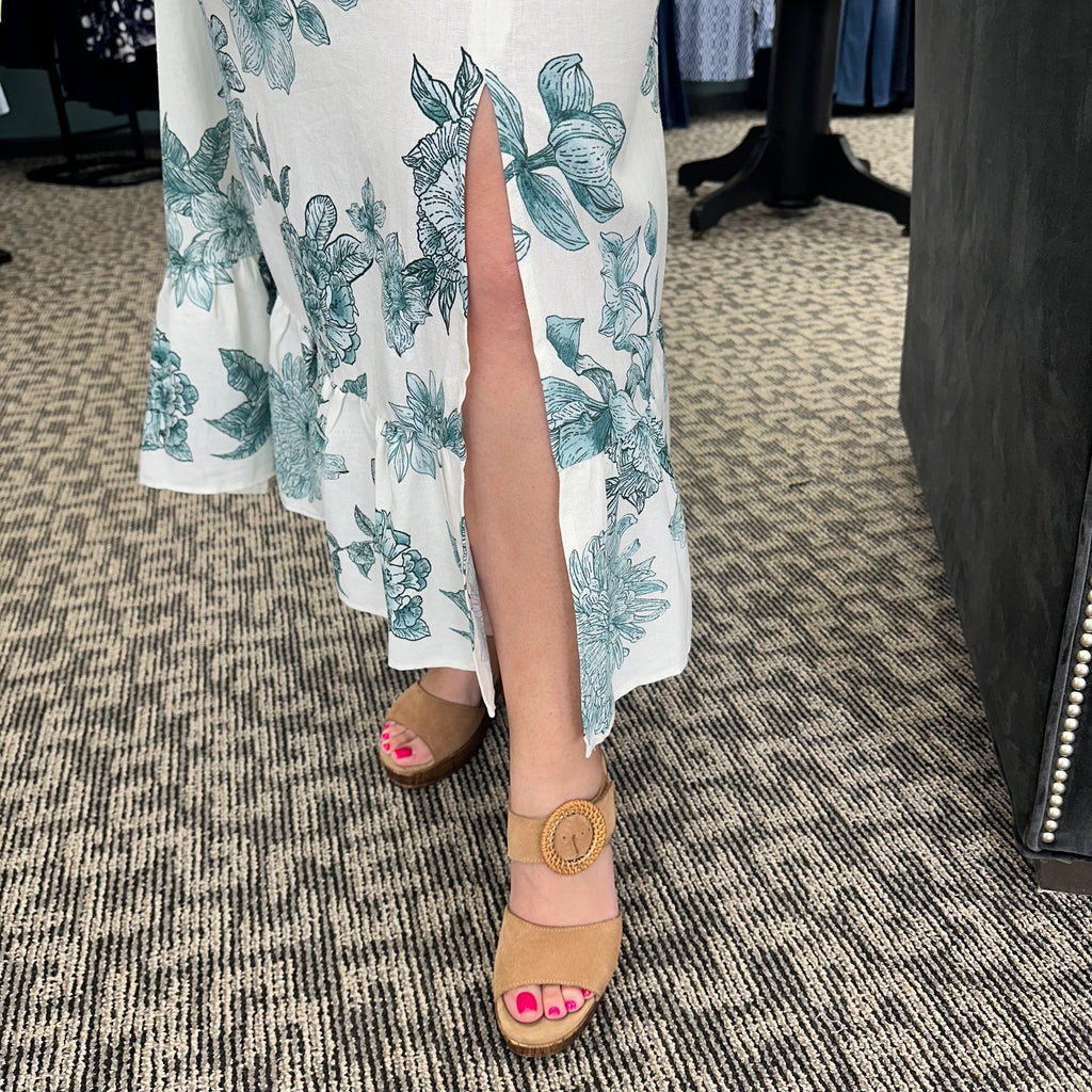 Square Neck Midi Dress