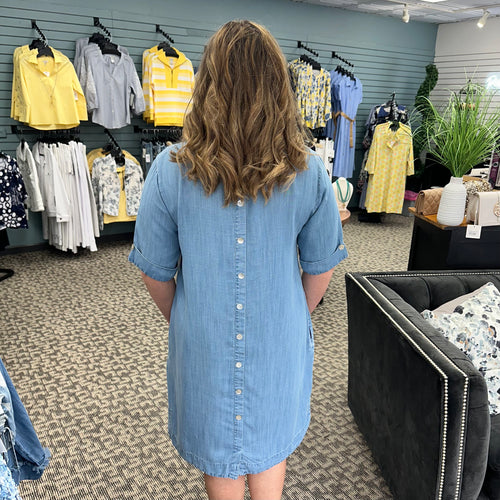 Back Button Dress