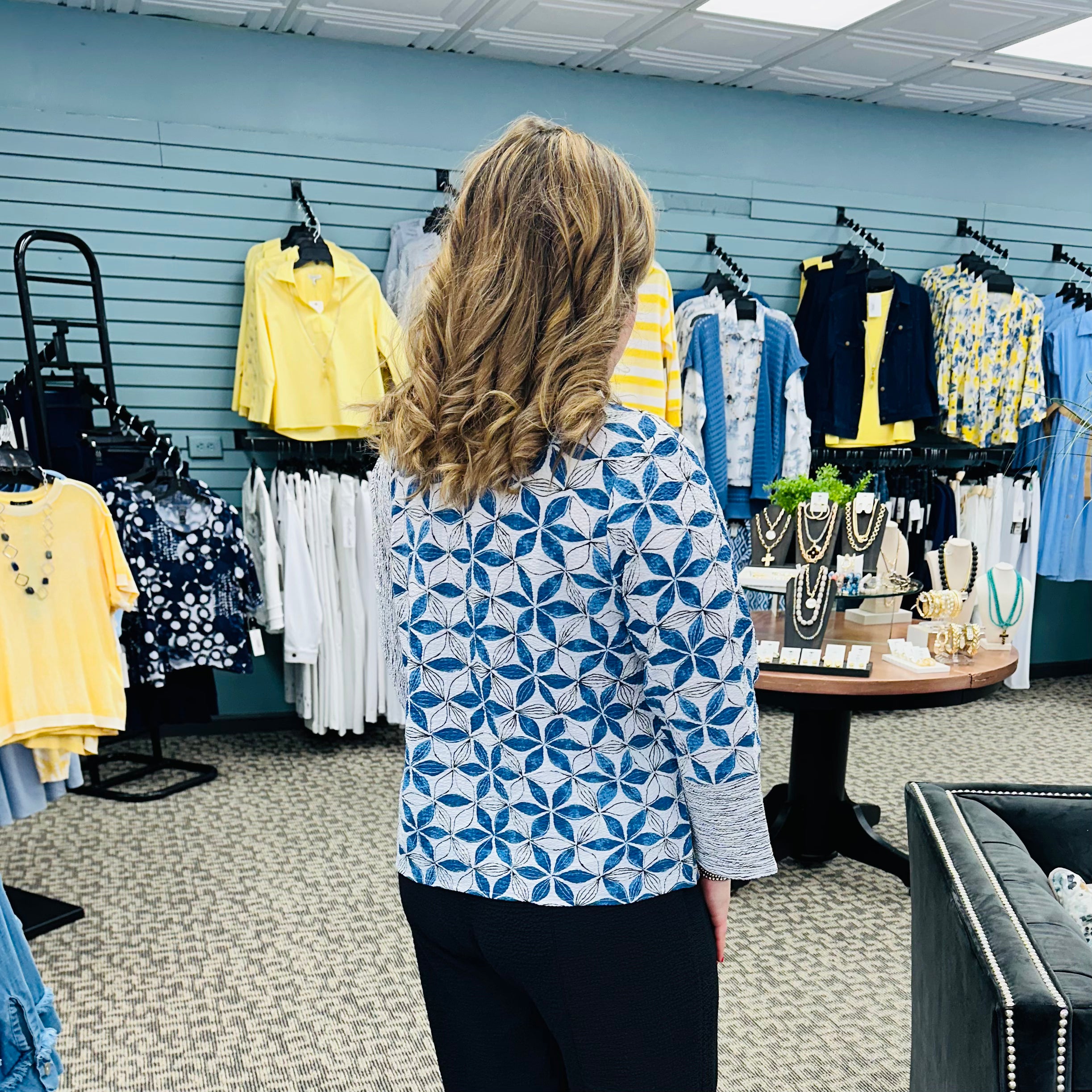 Crinkle Crepe Floral Mix Print Pullover