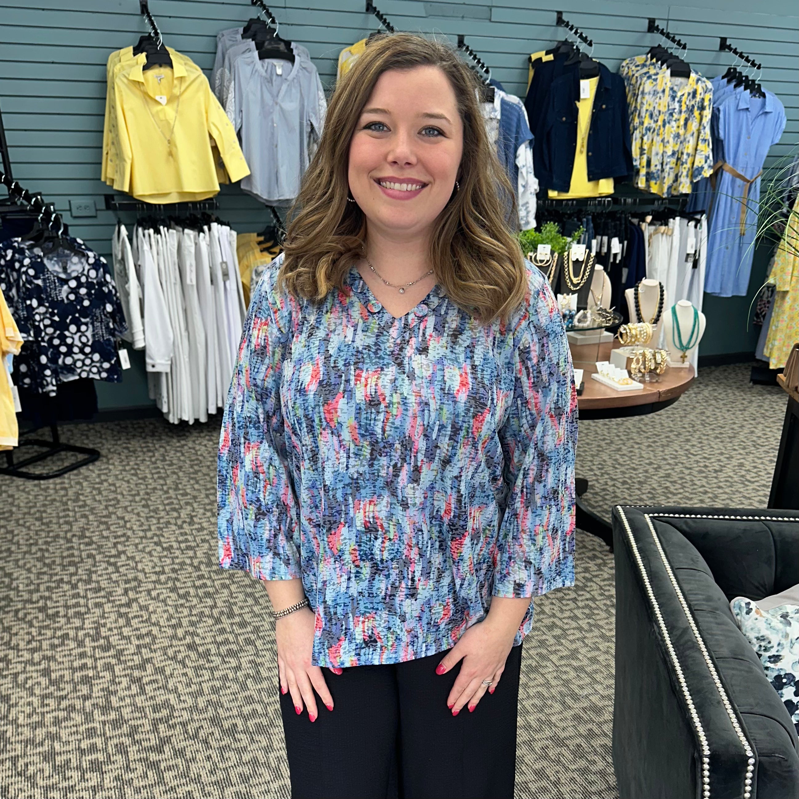 Breezy Cotton Blend Top