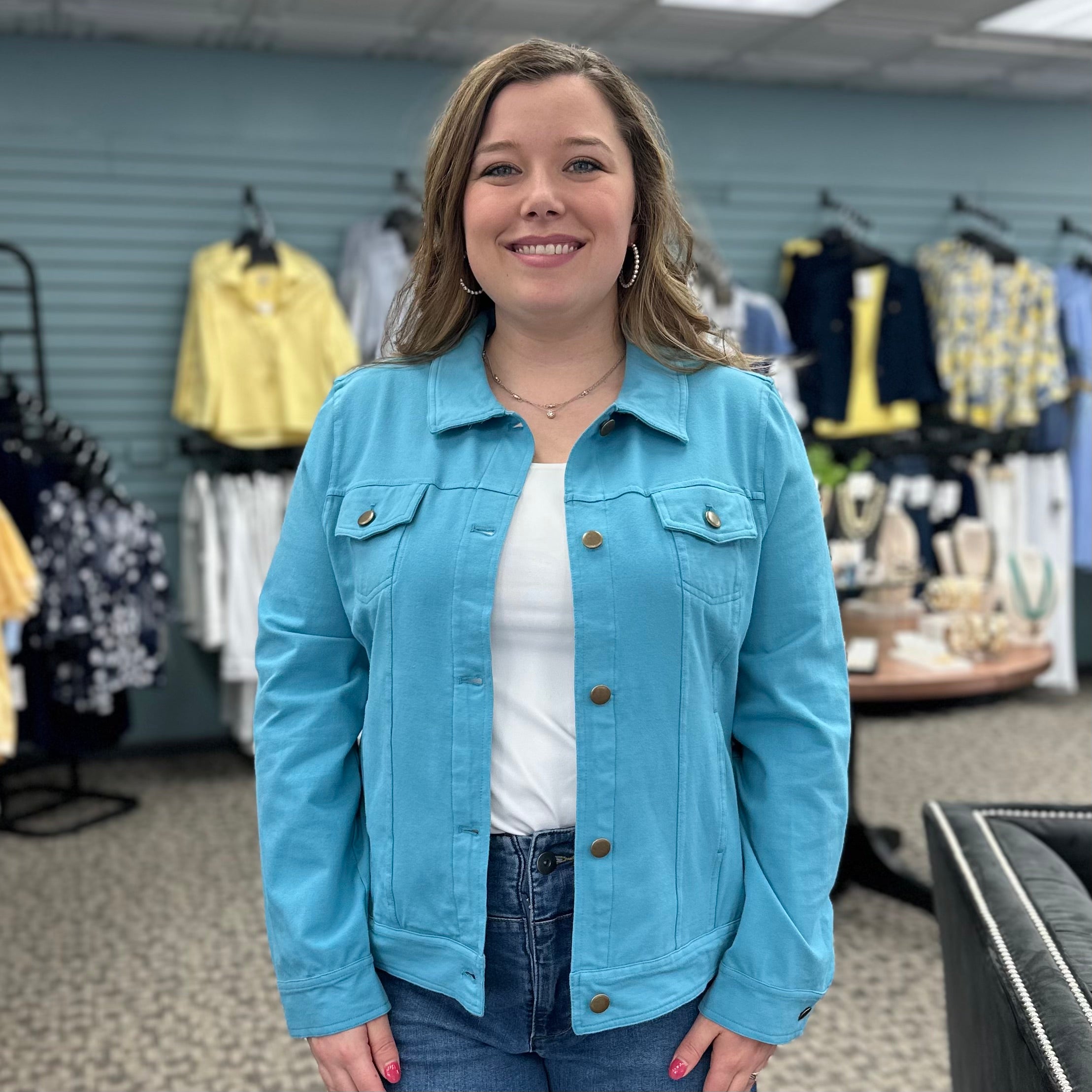 Stonewash City Knits Jean Jacket