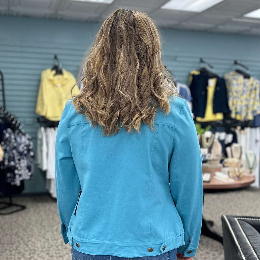 Stonewash City Knits Jean Jacket