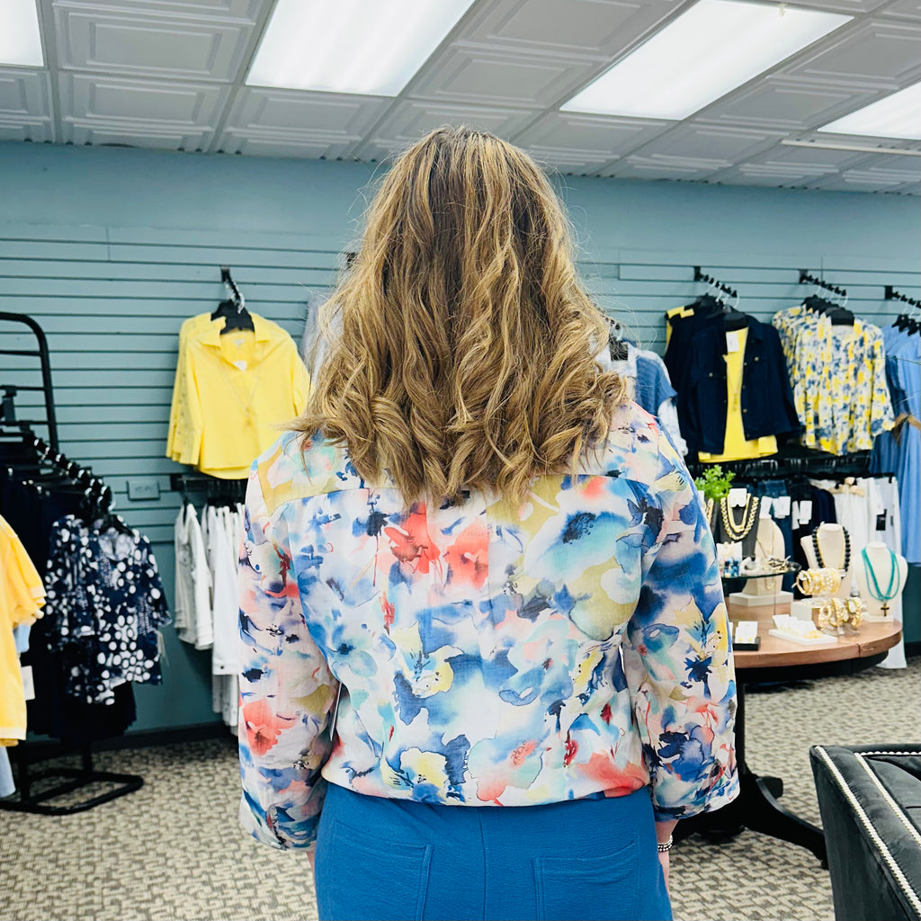 Flattering Button Front Blouse