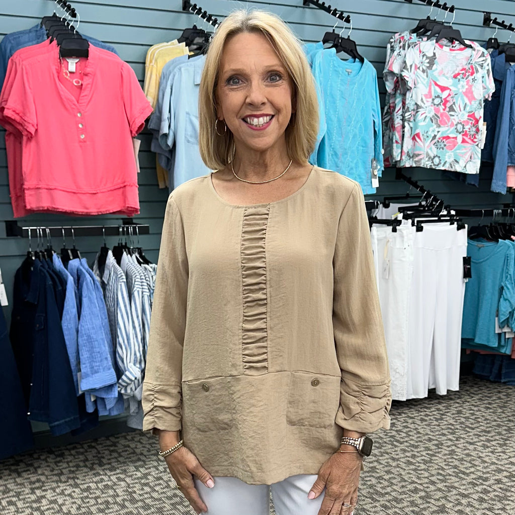 Crinkle Woven Top