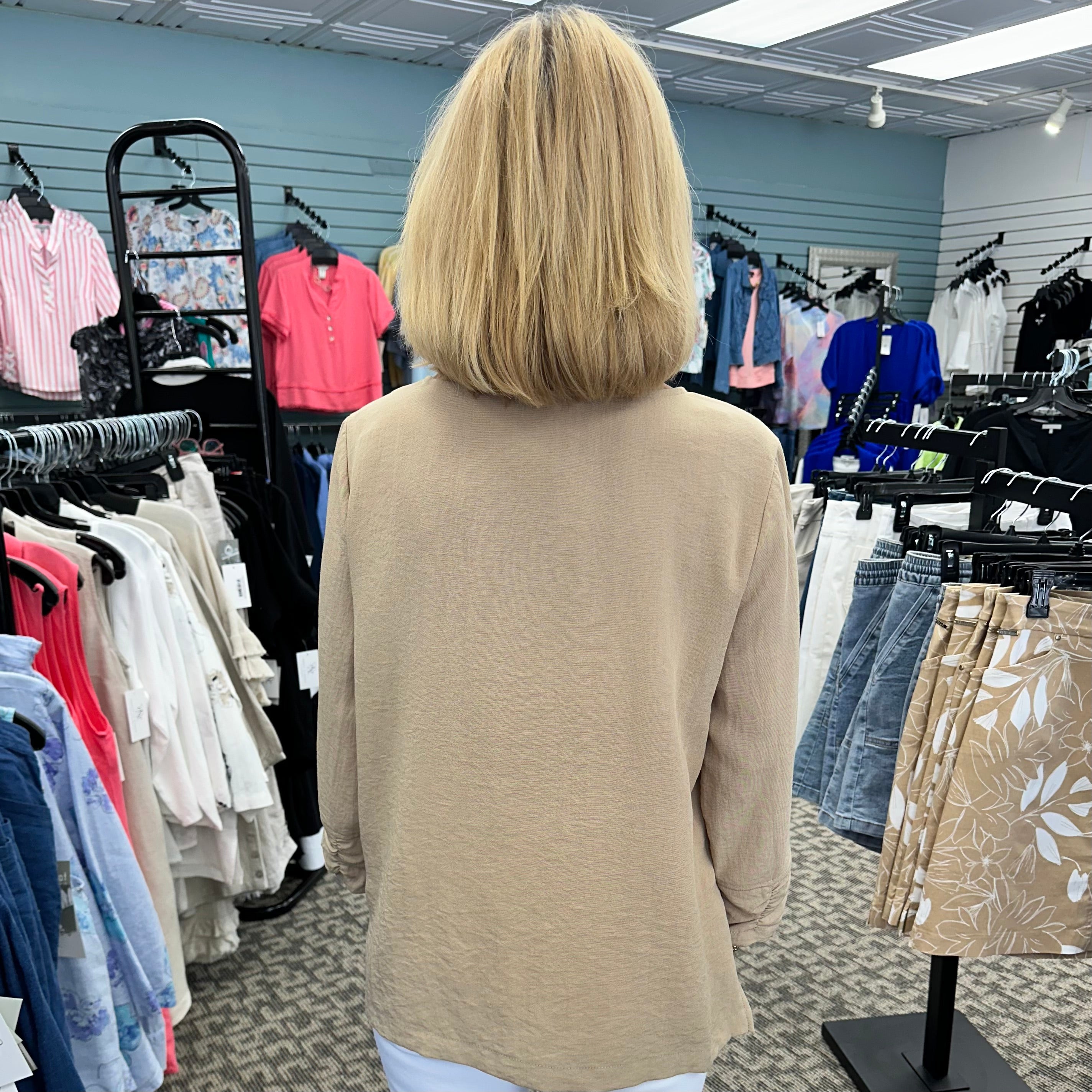 Crinkle Woven Top