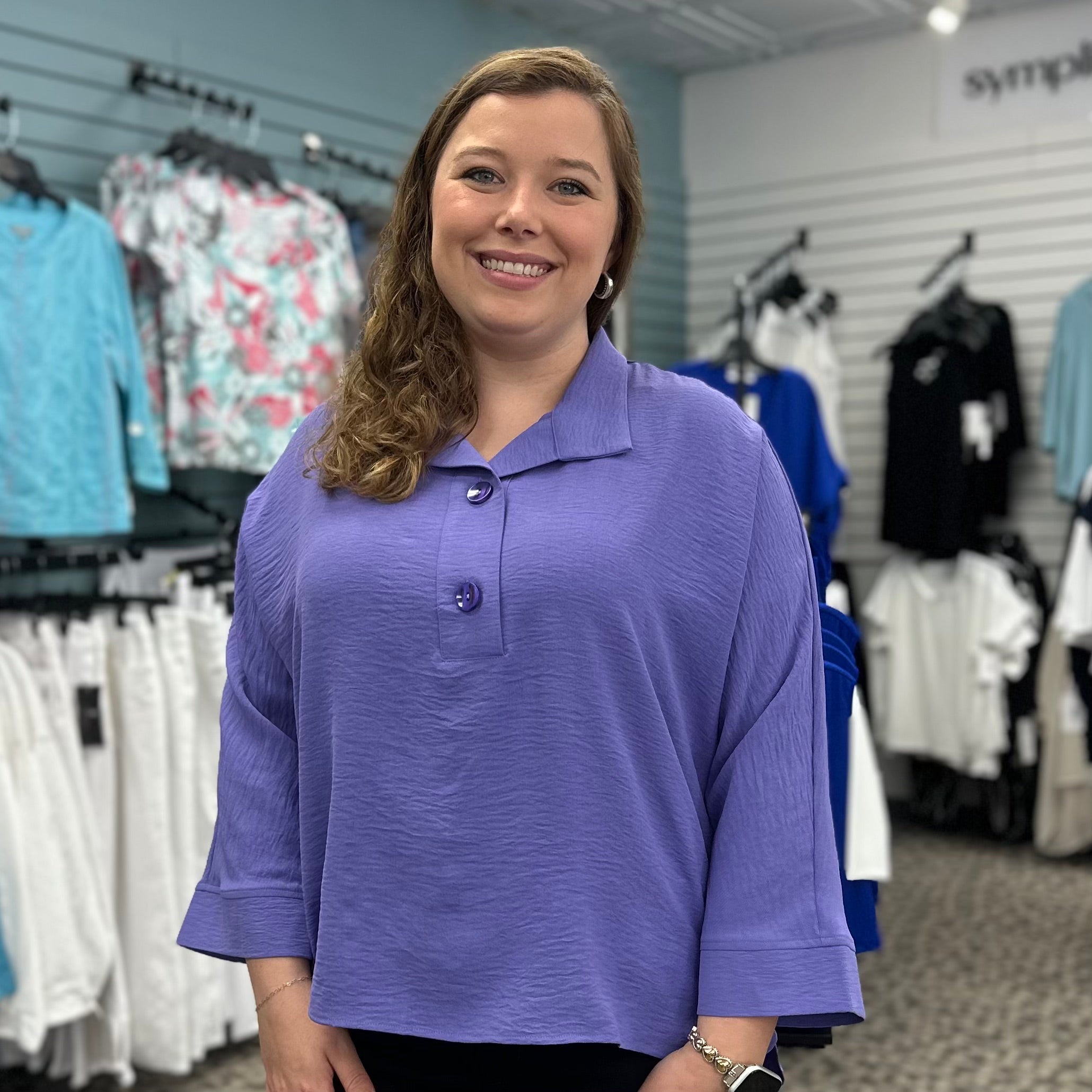 Airflow Solid Collar Tunic