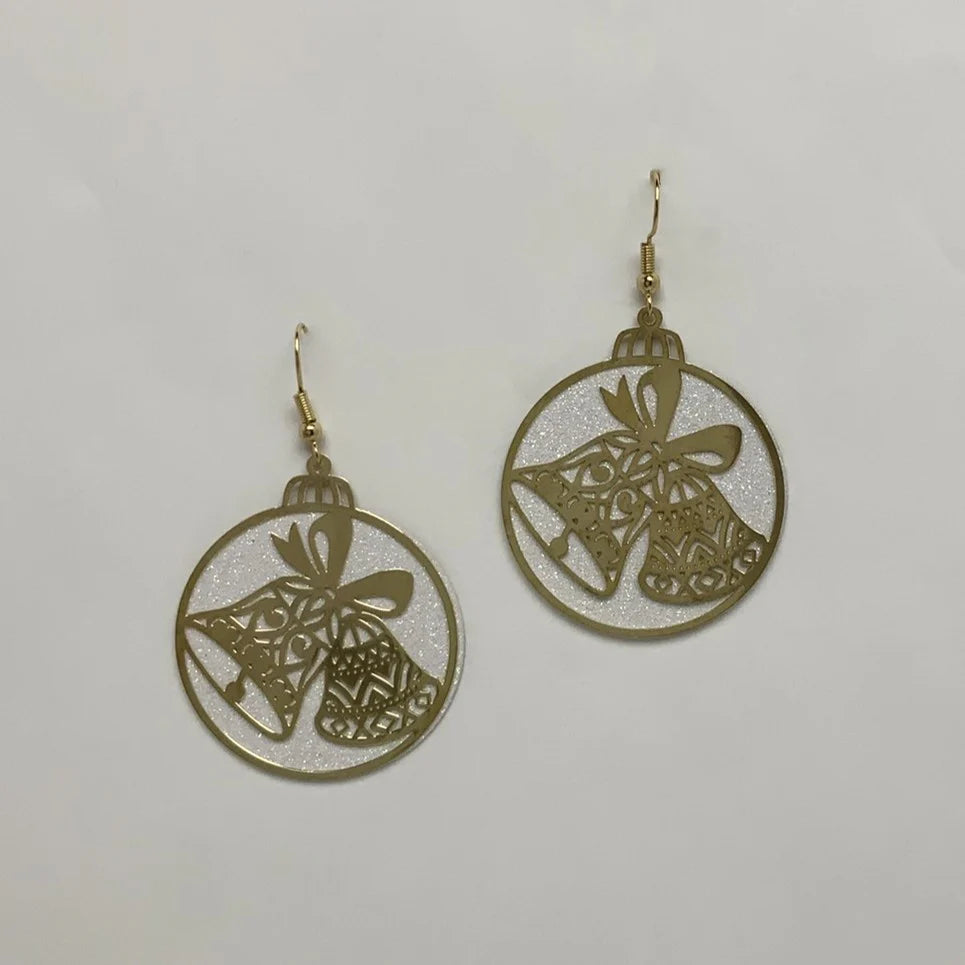 Glittery Bell Earrings