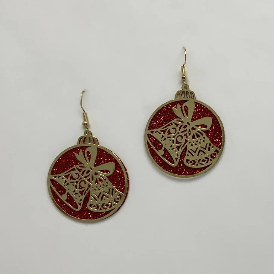 Glittery Bell Earrings