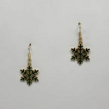 Load image into Gallery viewer, Snowflake Dangle Earrings
