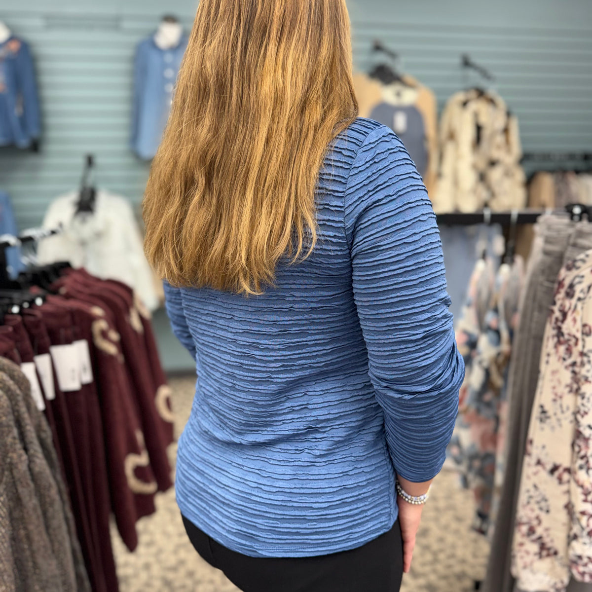 Lustre Lines Seamed Tee